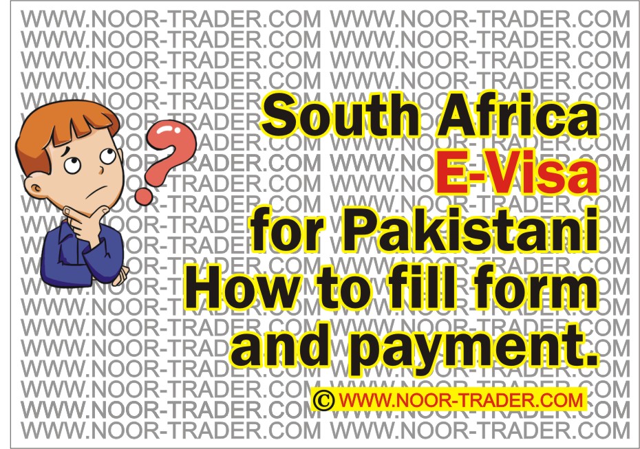 How to apply South Africa E-Visa for Pakistani.